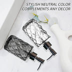 11oz Glass Soap Dispenser with Plastic Pump, Lotion Shower Gel - Image 3