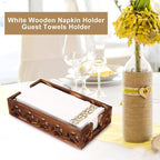 Rustic Wood Paper Towel Holder for Bathroom & Kitchen - Image 2