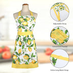 G2PLUS Thick Lemon Cotton Apron, Kitchen Apron - Image 3