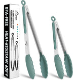 HOTEC Premium Stainless Steel Locking Kitchen Tongs by Hotec