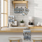 Sratte 6 Pcs Kitchen Decor Accessories Set Farmhouse Towels Pot Holders Oven - Image 3