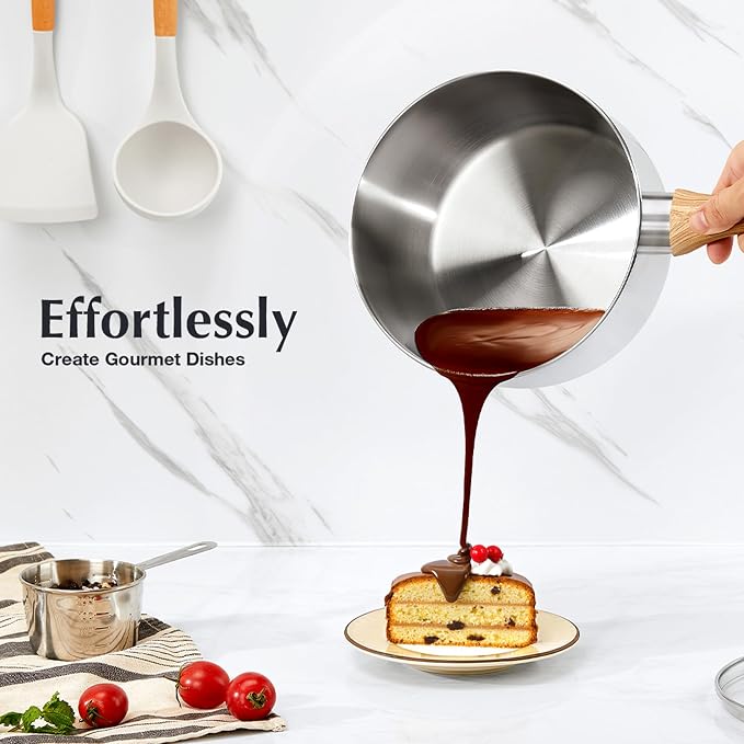 KOCH SYSTEME CS Stainless Steel Saucepan, 3 Quart Sauce Pan - Image 2
