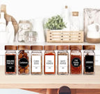 Churboro 48 Spice Jars with 547 Labels and Shaker Lids - Image 3
