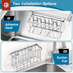 MURLONG Sponge Holder for Kitchen Sink, Sink Caddy Organizer - Image 3
