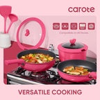 CAROTE 15pcs Pots and Pans Set Non Stick, Cookware Set Non Toxic - Image 5