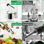 SINYWAY Oil Dispenser Bottle, 4 Pack Glass Olive Oil Dispenser Bottle - Image 5