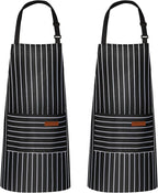VALOME 2 Pack Kitchen Aprons, Apron by VALOME