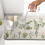 Kawani Sage Flower Herbs Dish Drying Mat - Image 6