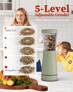 Electric Salt and Pepper Grinder Set - Image 2