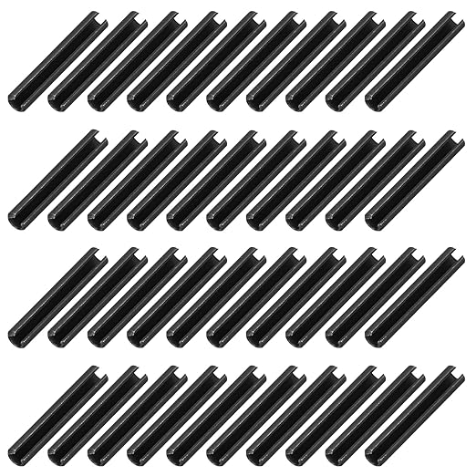 MECCANIXITY 120Pcs Slotted Split Roll Pins 7/50 Inch Dia. 4/5 Inch Length 65Mn by MECCANIXITY