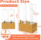 Beverage Dispenser with Stand, 4 Gallon Dual Drink Dispenser Stand, Large Drink - Image 3