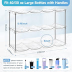 Larger Water Bottle Organizer for Stanley 40 oz Tumbler, Stackable Water Bottle - Image 3