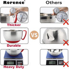 Rorence Stainless Steel Mixing Bowls: Metal Mixing Bowl Set - Image 5