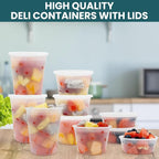 WGCC Deli Containers with Lids 48 Sets- Disposable Soup Containers 8oz - Image 4