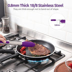 600ºF Heat Resistant Kitchen Tongs: U-Taste 12 inch Large Silicone Cooking Tong - Image 5