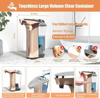 Automatic Soap Dispenser, PZOTRUF Touchless 17oz/500ml - Image 2