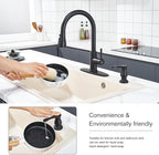 GAGALIFE Kitchen Sink Soap Dispenser Matte Black, Under Sink Soap Dispenser - Image 7