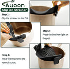 AUOON Clip on Strainer for Pots and Pans - Image 6