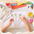 Eaasty 50 Pcs 9.8 Inch Wooden Spoons Bulk - Image 5