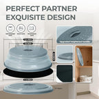12" Large Microwave Splatter Cover & Silicone Mat, Foldable Food Cover and - Image 2