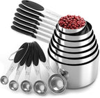 TILUCK Measuring Cups and Spoons Set, Stainless Steel, Kitchen Utensils - Image 7
