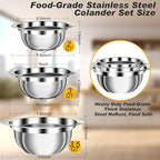 Colander, Stainless Steel Colander - Image 2