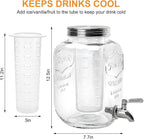 2 Gallon Glass Beverage Dispenser - Image 5