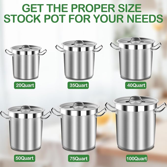 STOCKPOT Stainless Steel 24 Quart Stock Pot - Image 6