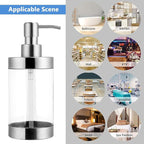 Dish Soap Dispenser Stainless Steel Case Acrylic Liner Hand Pump Dispenser - Image 6