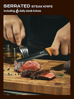 EUNA Knife Block Set, German High-Carbon Stainless Steel Knife Sets - Image 6