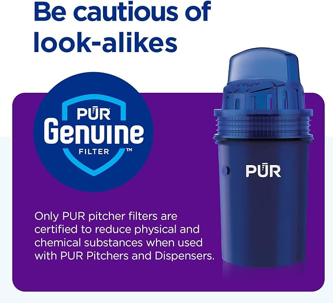 PUR Water Pitcher & Dispenser Replacement Filter 2-Pack, Genuine PUR Water - Image 7