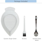EIKS Ceramic Grater Plate for Grinding Wasabi Ginger Garlic Cheese Carrot - Image 7