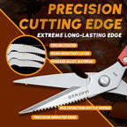 Huusk Kitchen Scissors Set Red - Image 2