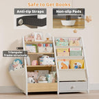 HAVLOTII Kids Bookshelf and Toy Storage - Image 5