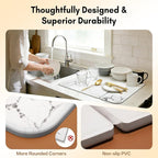 Stone Drying Mat for Kitchen Counter，Foldable Quick-Dry Dish Drying - Image 3