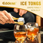 EDDEAS 12 PCS Small Serving Tongs, 4.3" Mini Gold Tongs, Coffee Bar, Tea Party - Image 3