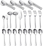 Patelai Serving Utensils Set Include Stainless Steel Large Spoons Slotted by Patelai