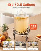 VEVOR Beverage Dispenser, 2.5 Gallon Drink Dispensers - Image 2