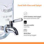 2 Pack1Gallon Glass Drink Dispenser - Image 5