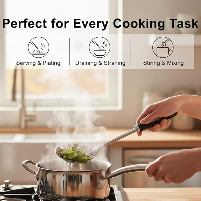 Stainless Steel Kitchen Utensil Set – Premium Thickened Cooking Utensils Set - Image 4