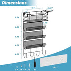 VITVITI Metal Hair Tool Organizer Wall Mount, Hair Dryer Holder - Image 6