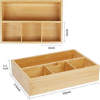 4 Pack Bamboo Tea Bag Organizer, Tea Bag Storage - Image 2
