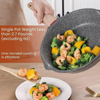 Starunder Induction Nonstick Skillet Frying Pan, Swiss medical stone Omelette - Image 4