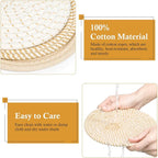 Billbotk 8"" Trivets for Hot pots and Pans, 6 Heat Resistant Hot Pads, Pot - Image 3