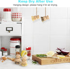 Aisuly Bamboo Dish Brush Set, Dish Brushes, Durable Wood Dishes Scrub Brush - Image 7