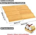 Spice Drawer Organzier, 4 Tiers- 8Pcs Bamboo Spice Rack Tray Insert - Image 3