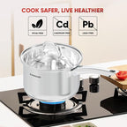 SUNHOUSE – 3 Quarts Stainless Steel Sauce Pan - Image 7