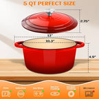 Enameled Cast Iron Dutch Oven Pot - Image 3