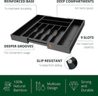 ROYAL CRAFT WOOD Luxury Bamboo Kitchen Drawer Organizer - Image 3