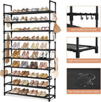 LANTEFUL Tall Shoe Rack 10 Tier Shoe Organizer Large Shoe Shelf - Image 4